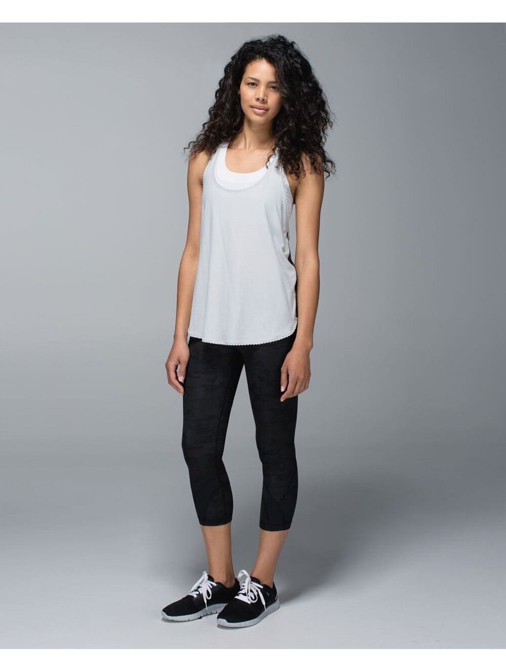Lululemon Run Inspire Crop 2 Running Leggings in Khaki, US 4